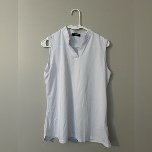 Valerie Stevens White Sleeveless Blouse
